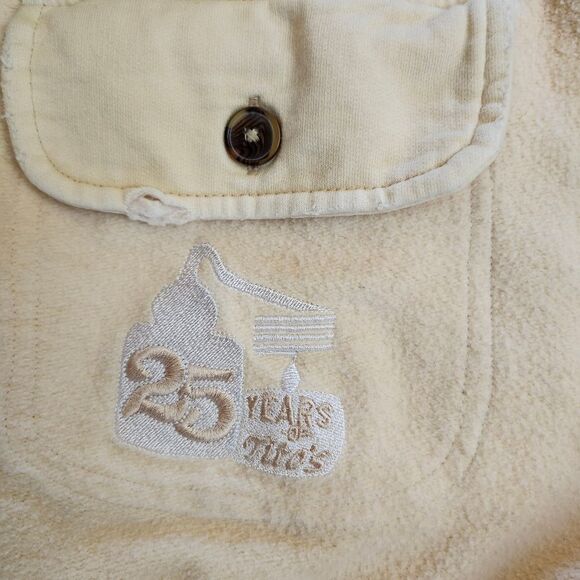 Free People Ruby Cream Oversized Shaket Jacket Button Closure Sz M - Picture 12 of 14